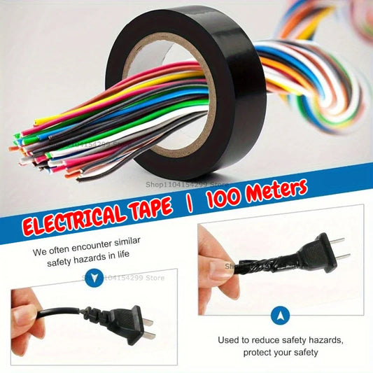 Black PVC Electrical Insulating Tape – Heat Resistant 5/10 Pack Electrical Insulating Tape Oasis Select