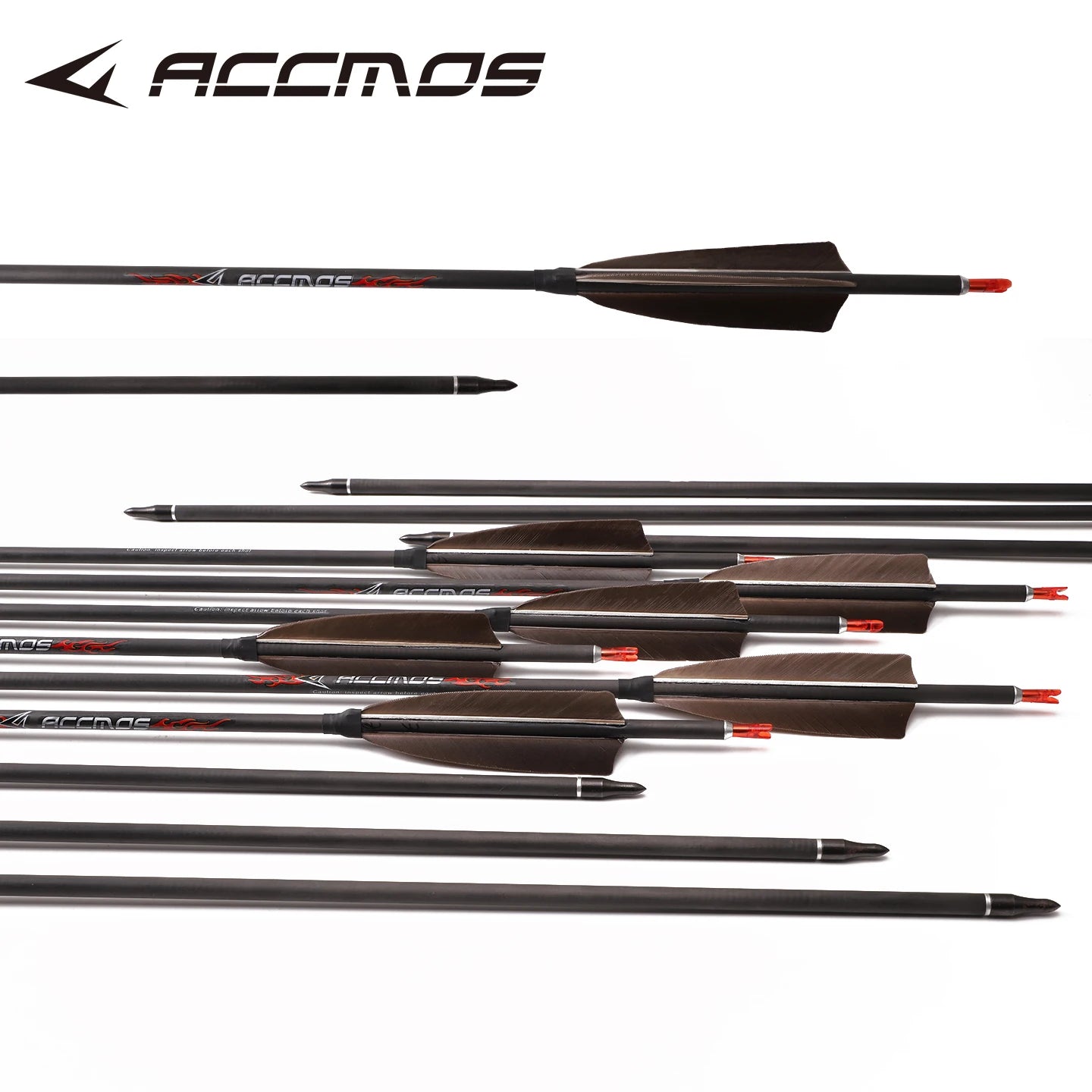 ACCMOS 6 Pure Carbon Arrows ID6 Spine 250 300 350 400 500 600 700 800