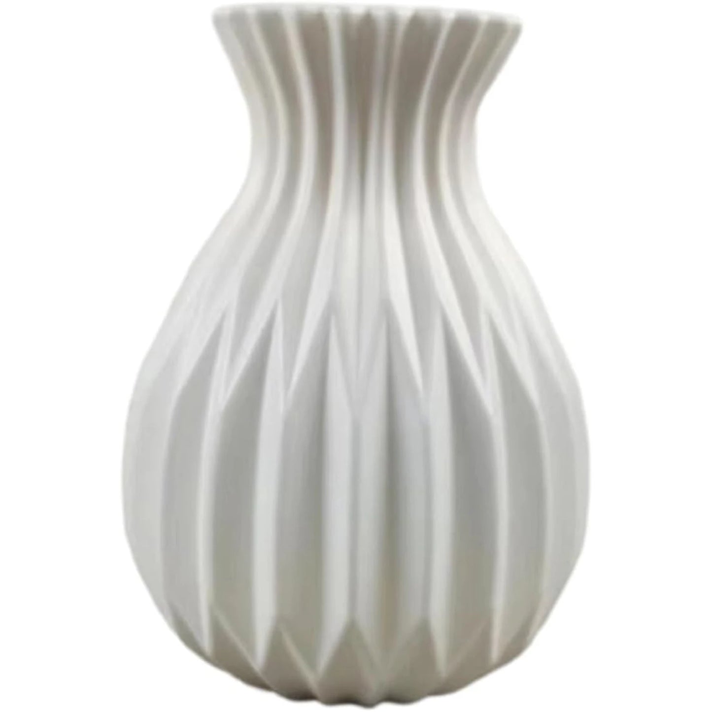 White Imitation Ceramic Plastic Vase – Home, Wedding & Decor