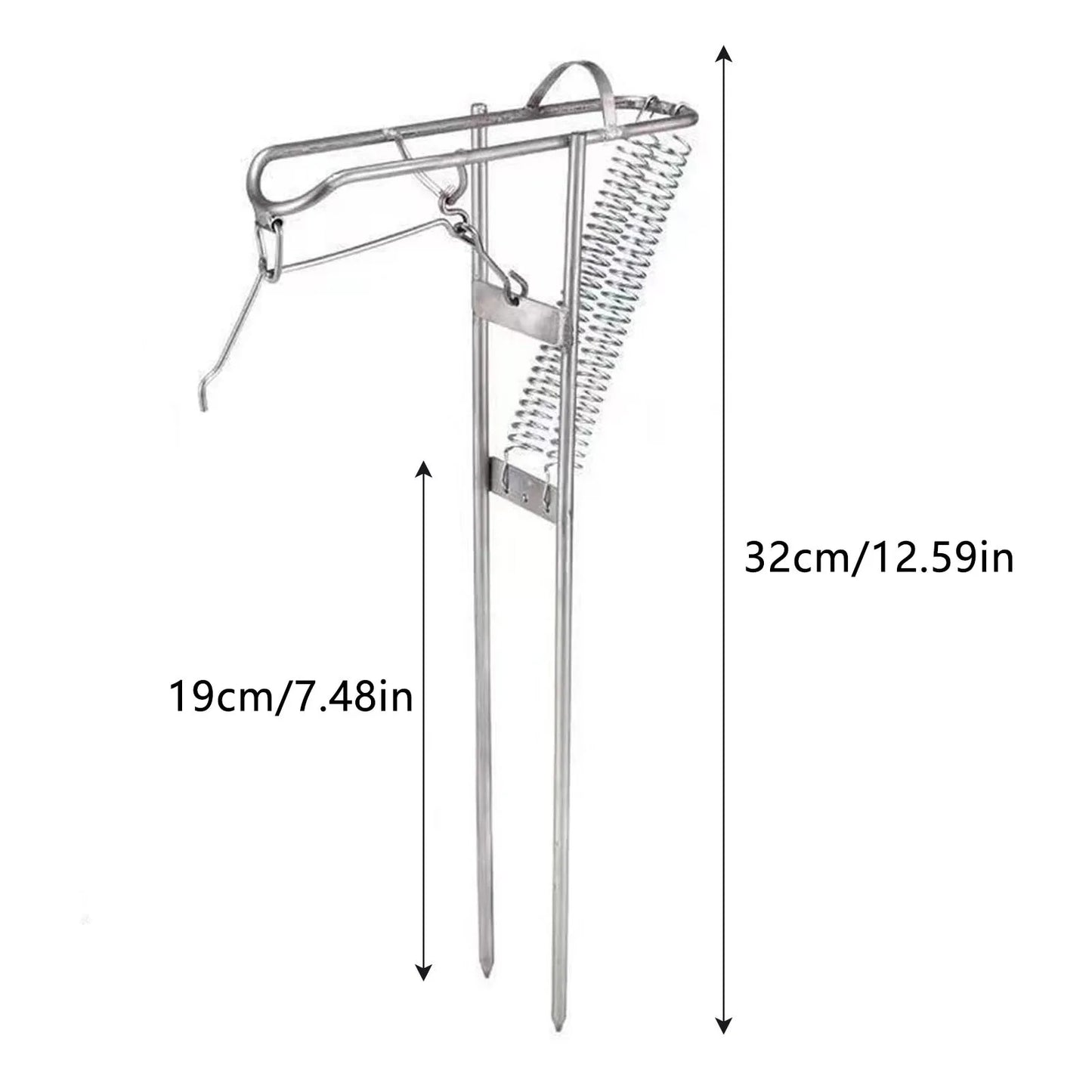 Automatic Spring Fishing Rod Holder Easy to Assemble and Dismantle Rod Holders Suitable for All Types of Fishing Rods Peaceful Pleasures Health and Wellness
