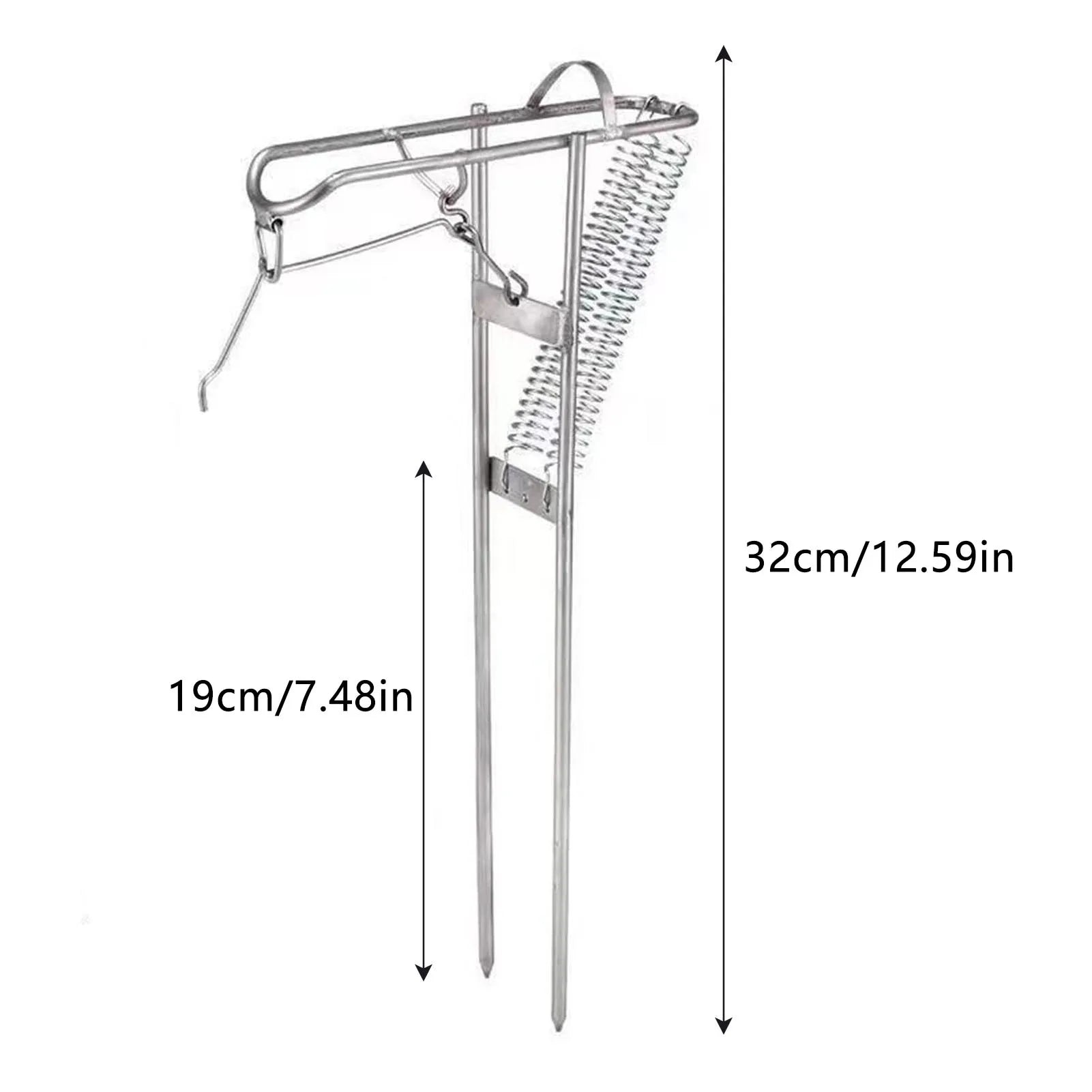 Automatic Spring Fishing Rod Holder Easy to Assemble and Dismantle Rod Holders Suitable for All Types of Fishing Rods Peaceful Pleasures Health and Wellness