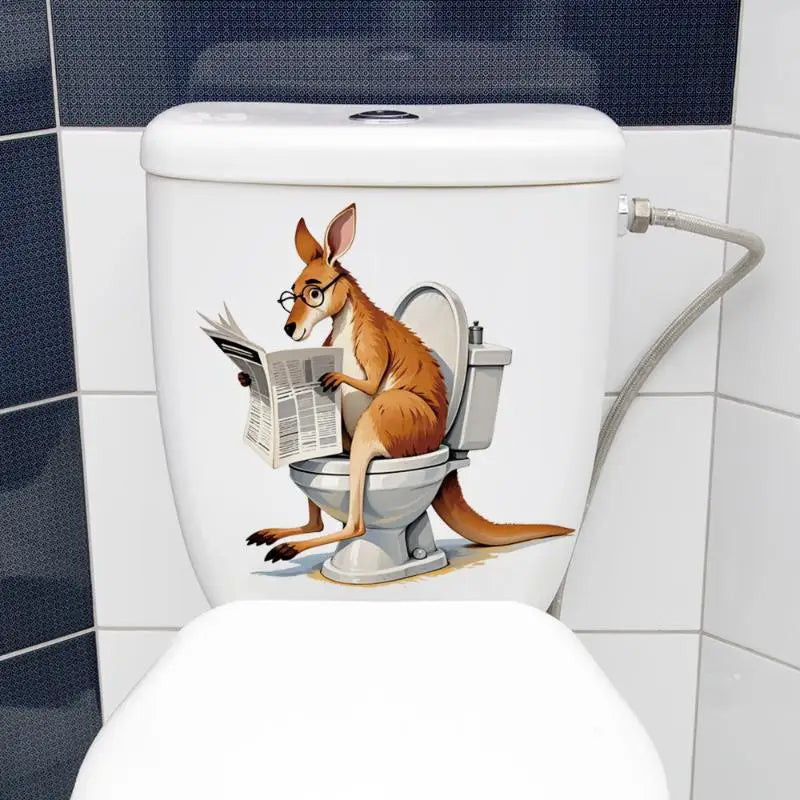 Ocean Toilet Sticker – Waterproof Seashell & Starfish Bathroom Decal