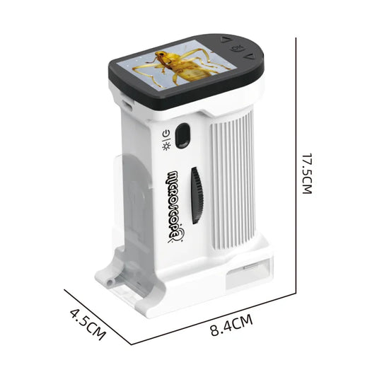 Portable Electron Microscope with Memory Card for Outdoor Photography, Video Recording, Experimental and Educational Toys Peaceful Pleasures Health and Wellness green