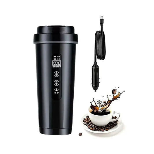 Car Heating Insulation Water Kettle 12V/24V Universal 316 Stainless Steel 500ml Large Capacity Intelligent Anti-dry Burning Peaceful Pleasures Health and Wellness