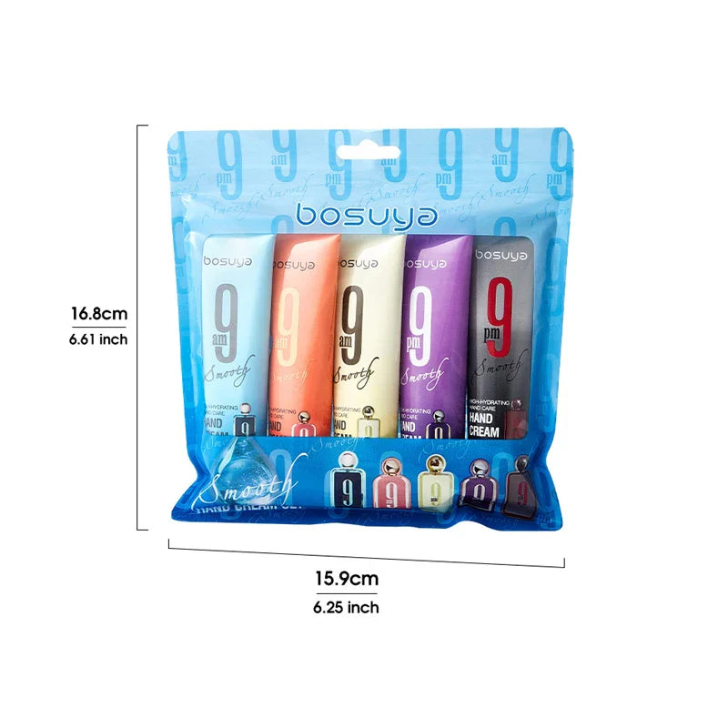 5-Piece Moisturizing Fragrance Hand Cream Set – Non-Greasy