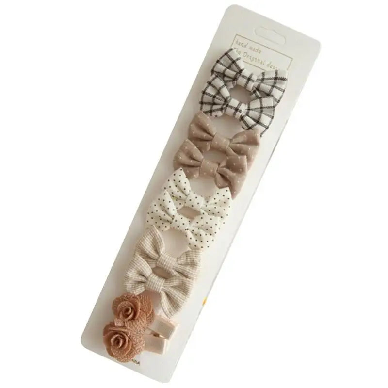Baby Girls Butterfly Bow Hair Clips – 5 Pairs Secure Hairpins