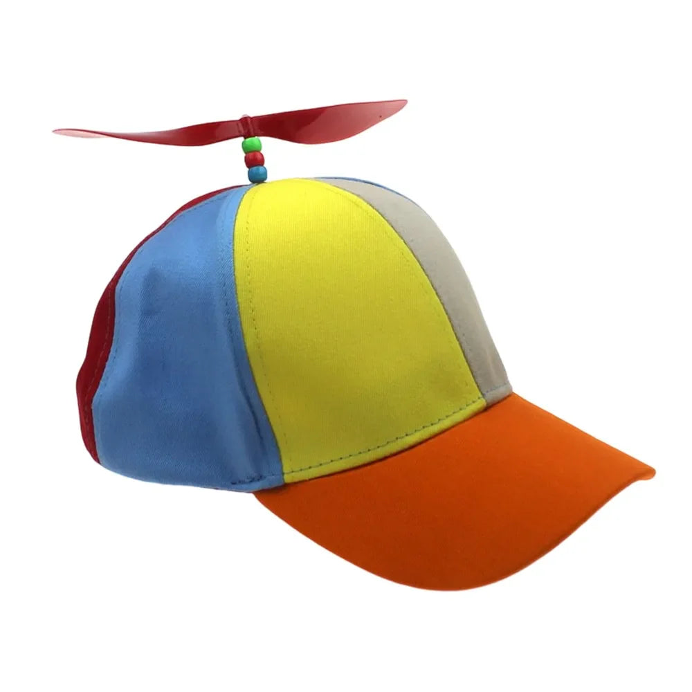 Rainbow Propeller Snapback Cap – Fun Unisex Baseball Hat