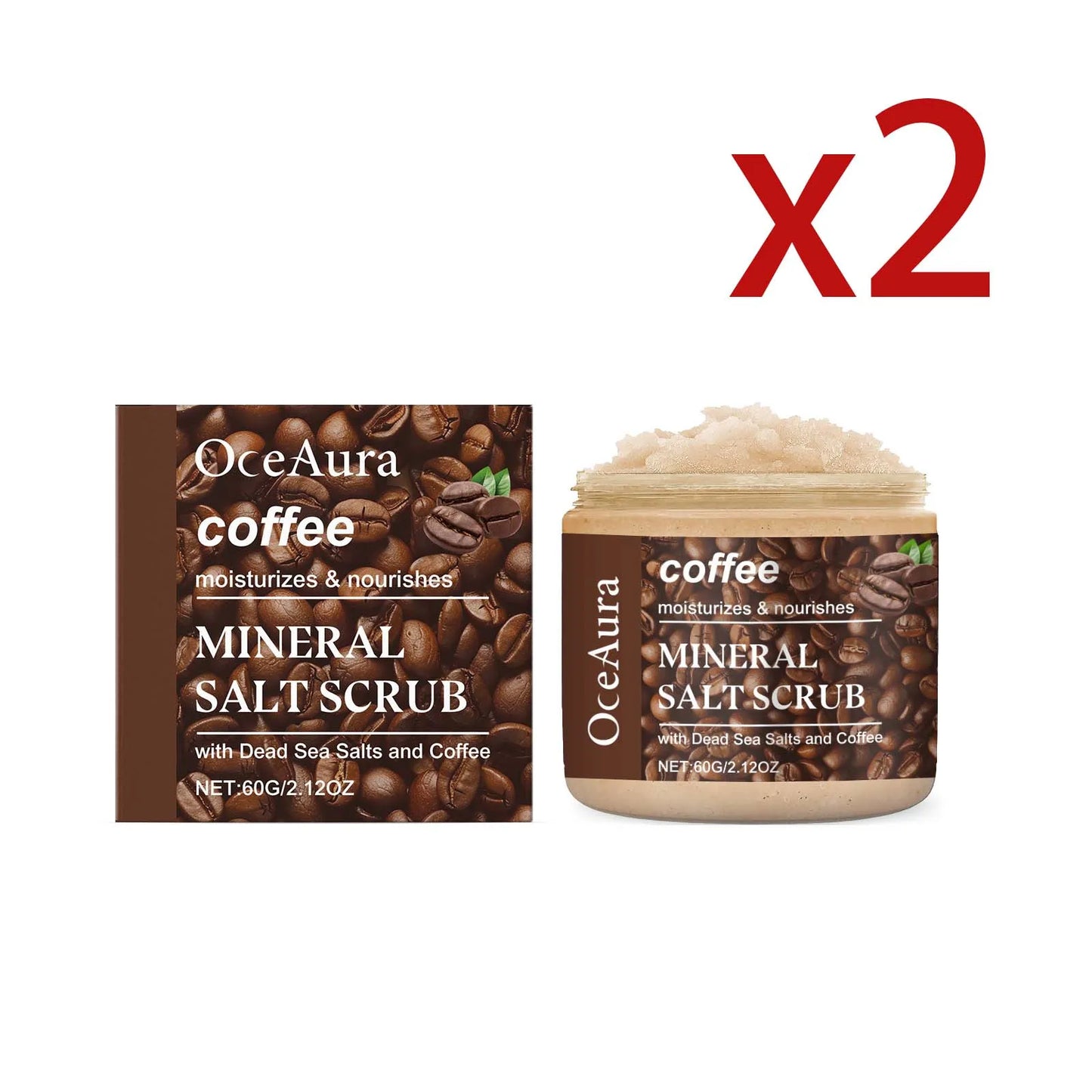 OceAura Coffee Exfoliating Body Scrub | Smooth Skin 60g