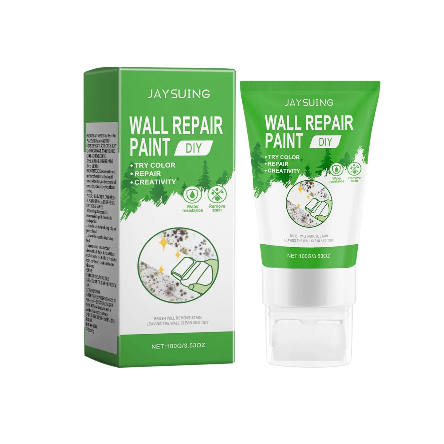Jaysuing Wall Repair Paint – Stain & Graffiti Cover Primer
