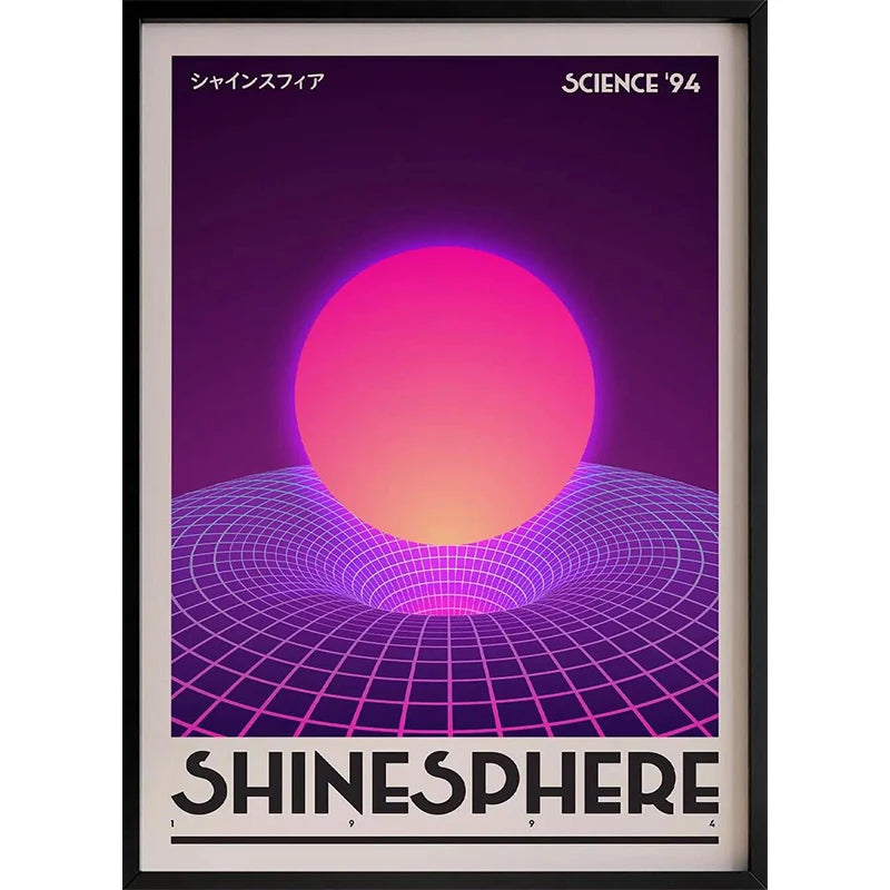 Dopamine Aesthetic Retro Abstract Canvas Wall Art Poster
