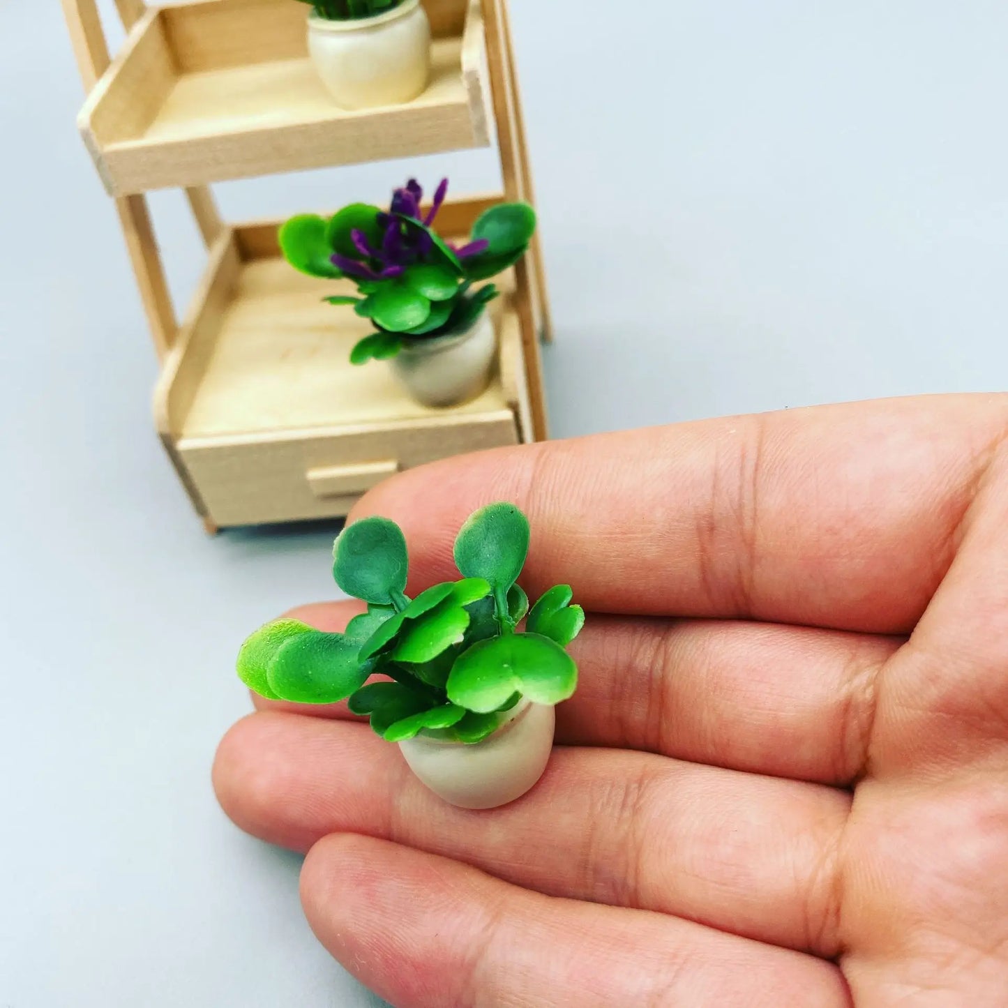 Furniture Potted Miniature Artificial Tiny Bonsai Model Mini Flowerpot Fake Succulent Plant Greenery Ornament Fairy Garden Gnome Peaceful Pleasures Health and Wellness A