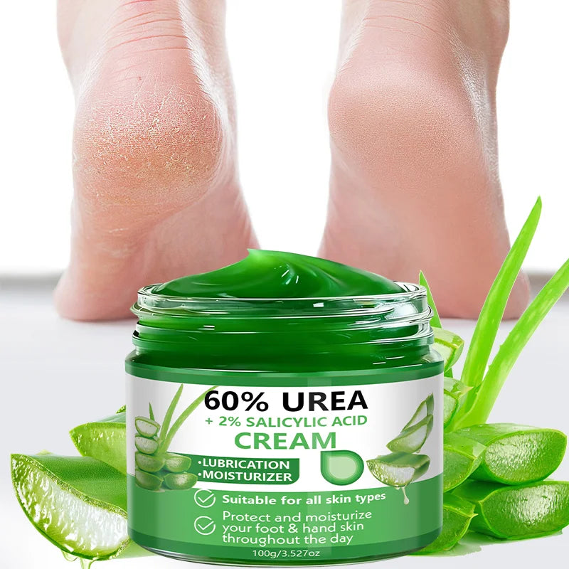 Yuitikue 60% Urea Cream with 2% Salicylic Acid, 100g Foot & Hand Moisturizer for Dry Skin, All Skin Types Friendly Peaceful Pleasures Health and Wellness