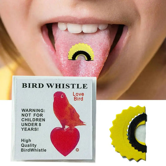 Magic Bird Whistle Tongue Warbler Noisemaker Trick Toy Gift Novelty Trick Toy Peaceful Pleasures Health and Wellness