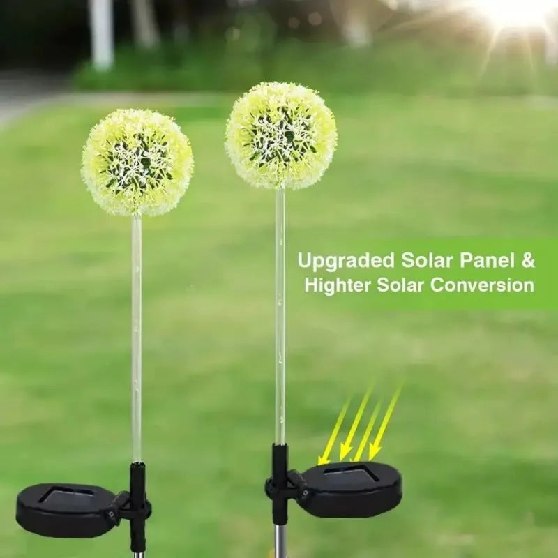 Solar Dandelion Lawn Lights – Waterproof Outdoor Garden Decor
