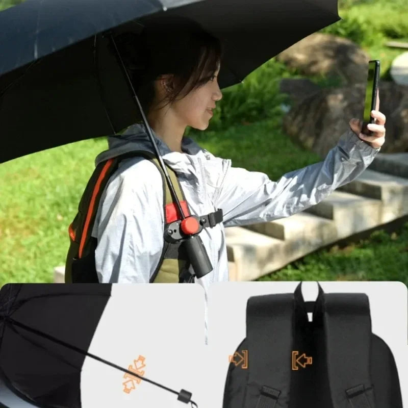 Backpack Clip Umbrella Holder – Hands-Free Carabiner Strap