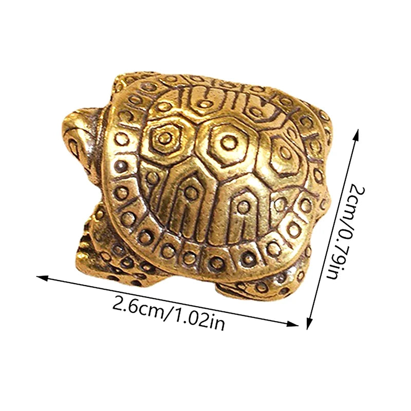 Copper Mini Snake Figurine | Antique Bronze Desktop Statue