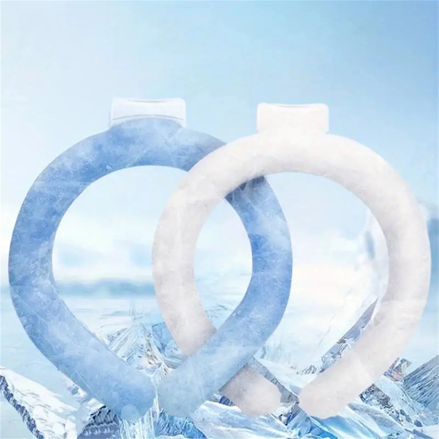 Wearable Neck Cooler Reusable Cooling Tube for Summer Freeze Activated Neck Sleeve Hot Weather Relief for Outdoor Work/Travel Peaceful Pleasures Health and Wellness