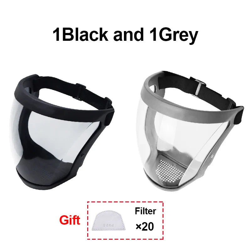 Transparent Full Face Shield – Reusable Kitchen & Work Protector