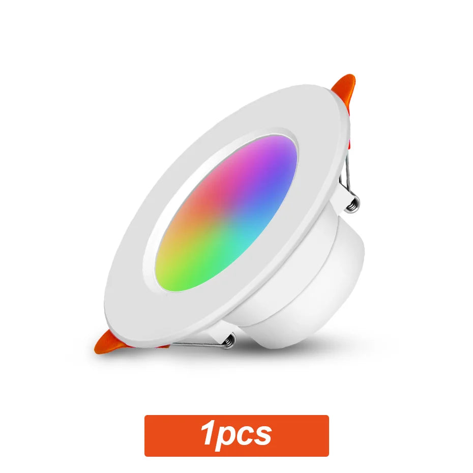 Asign 10W RGB Smart Bluetooth LED Recessed Downlight | CCT Dimmable