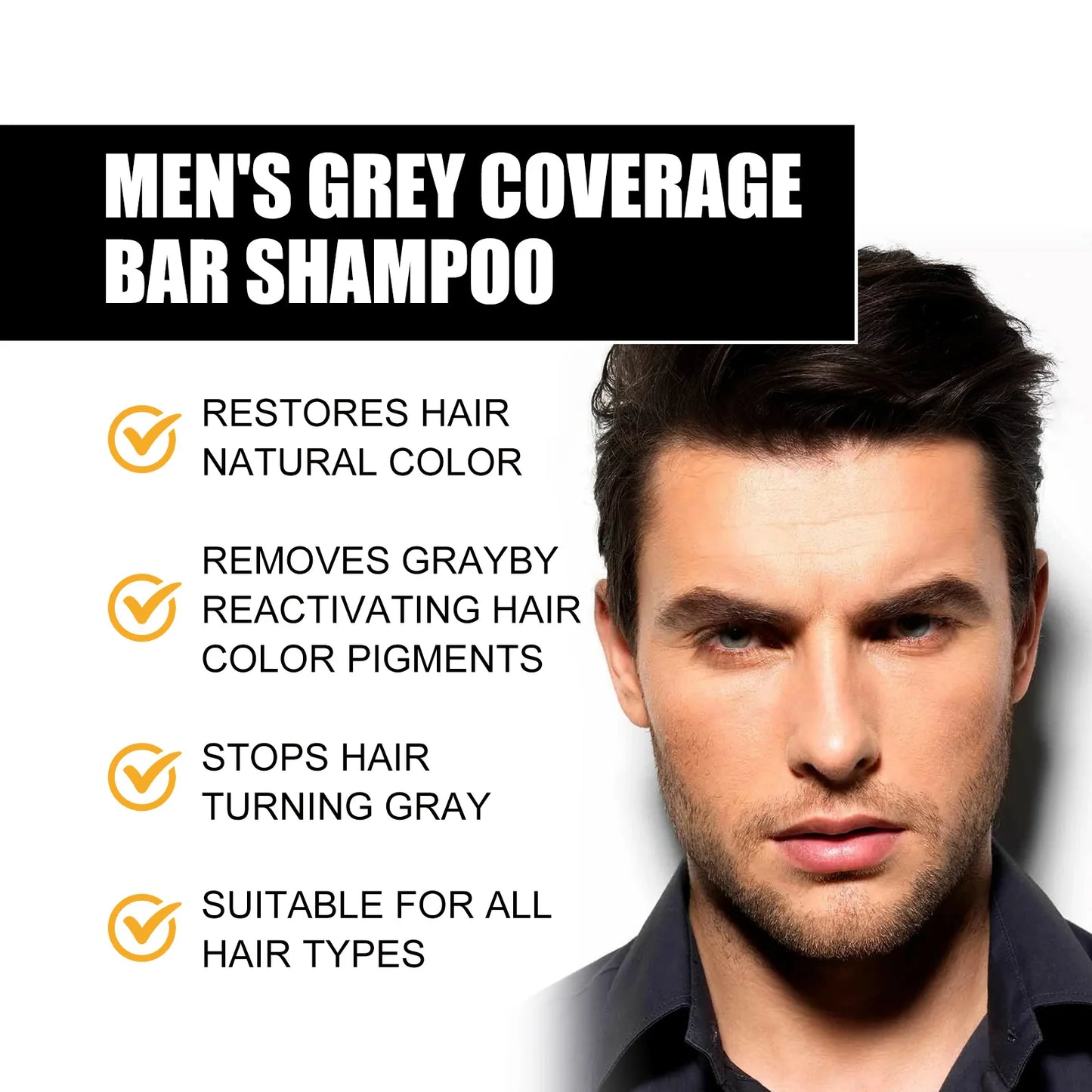 East Moon He Shou Wu Hair Darkening Shampoo Bar | Gray Hair
