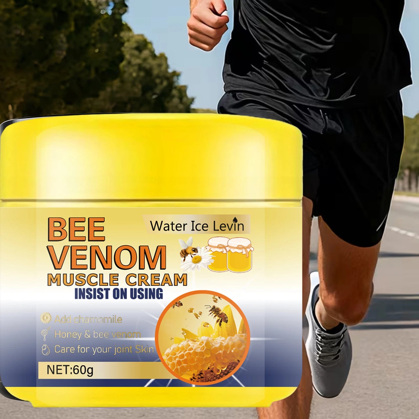 Cooling & Warming Muscle Cream | Bee Venom, Hyaluronic Acid & Magnesium Muscle & Body Cream Peaceful Pleasures Health and Wellness