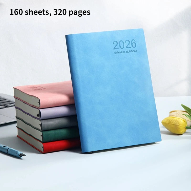 2026 Daily Planner A5 Notebook | Lined Time Management Diary