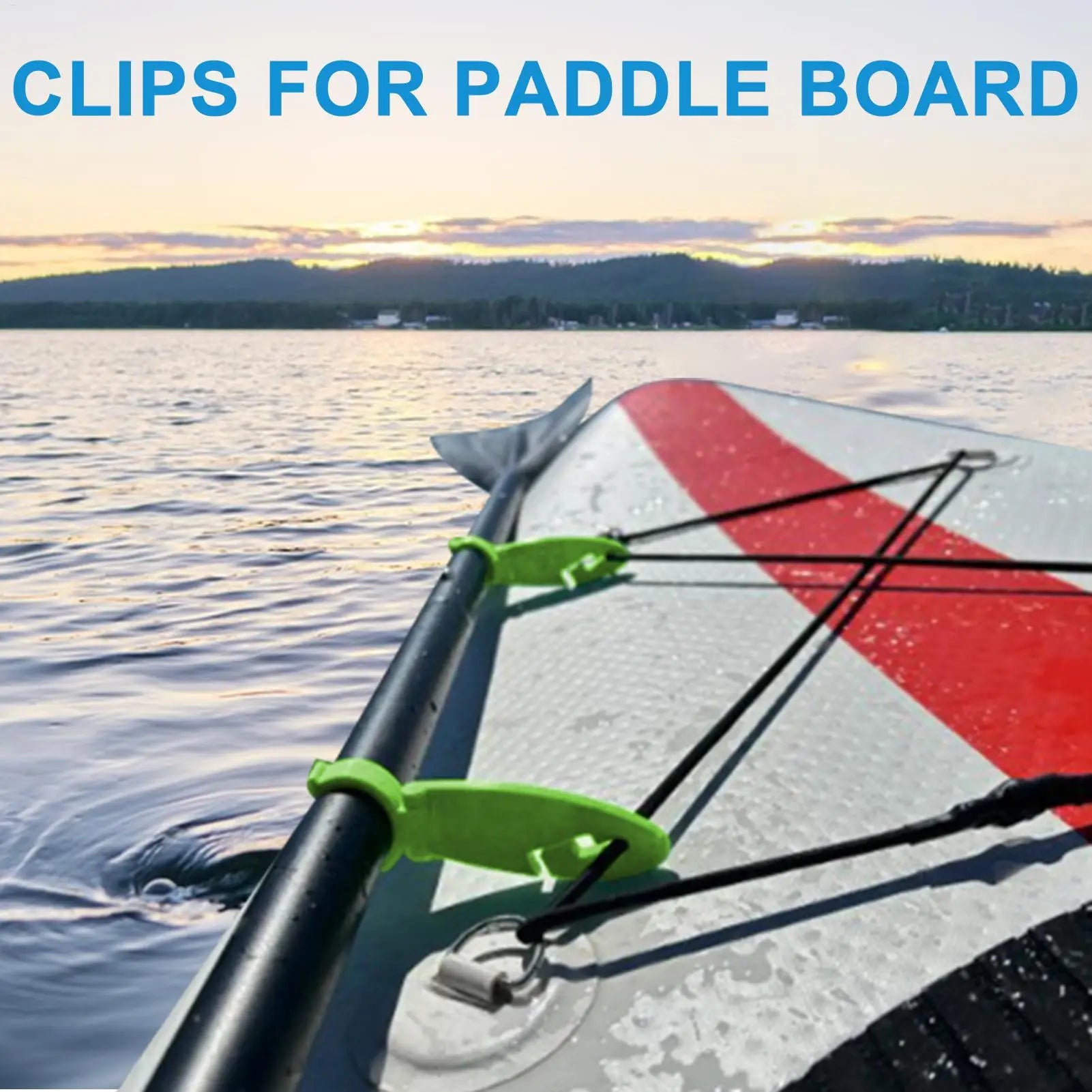 Clips for Paddle Board Stand Up Paddle Board Clip Double Padel Board Holder Expandable Fix Clamp Kayaking Water Sport Accessory Peaceful Pleasures Health and Wellness