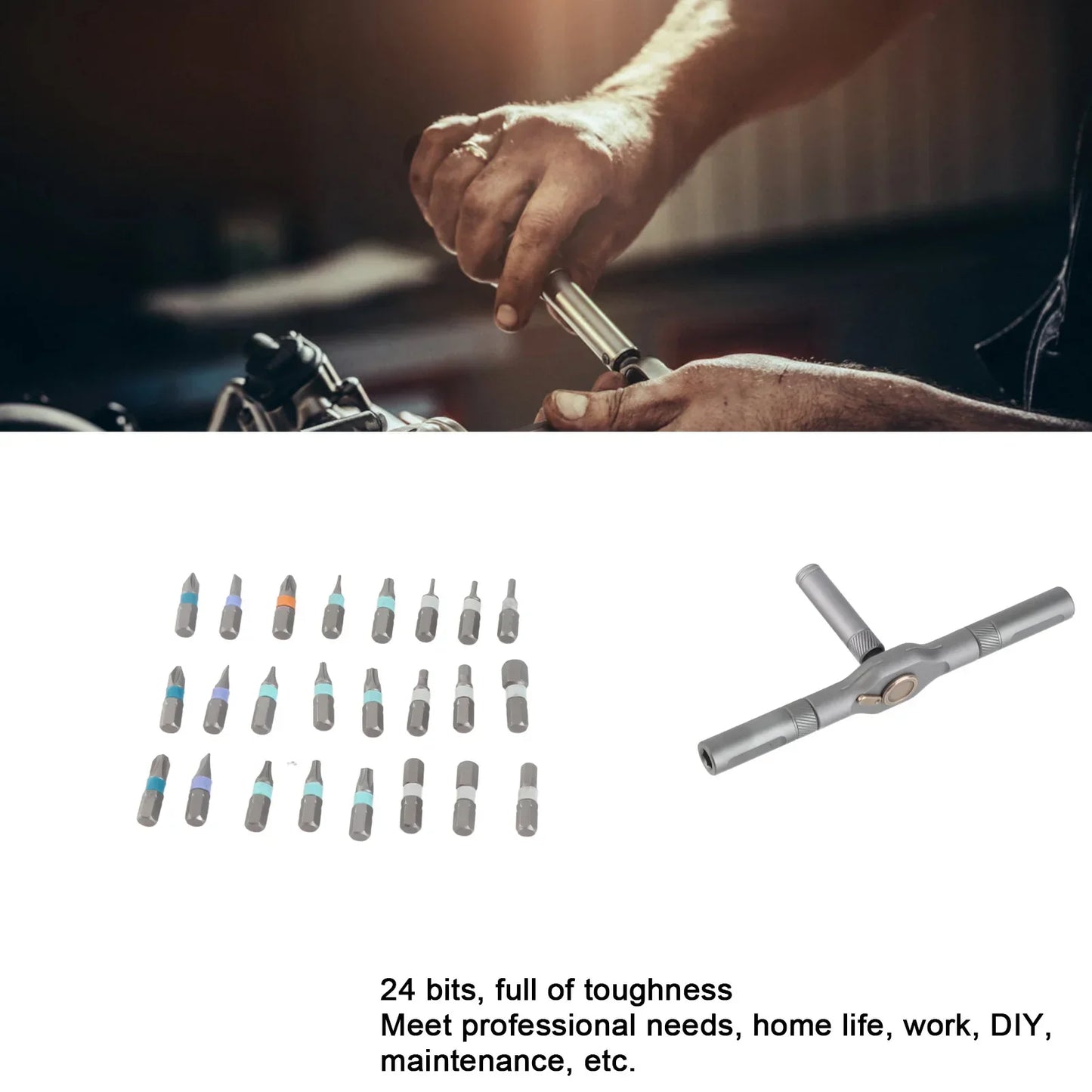 4-in-1 Bit Multipurpose Repair Tool Ratchet Screwdriver 2Manual