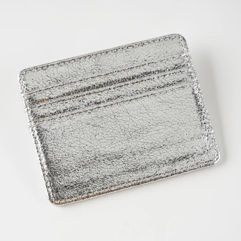 Ultra-Slim PU Leather Card Wallet | 4-Slot Unisex Cardholder