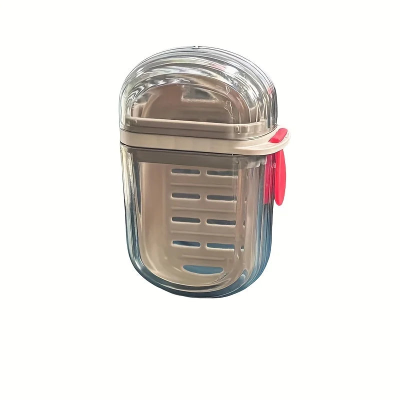 Portable Travel Soap Box – Double-Layer Lid & Drain Hole