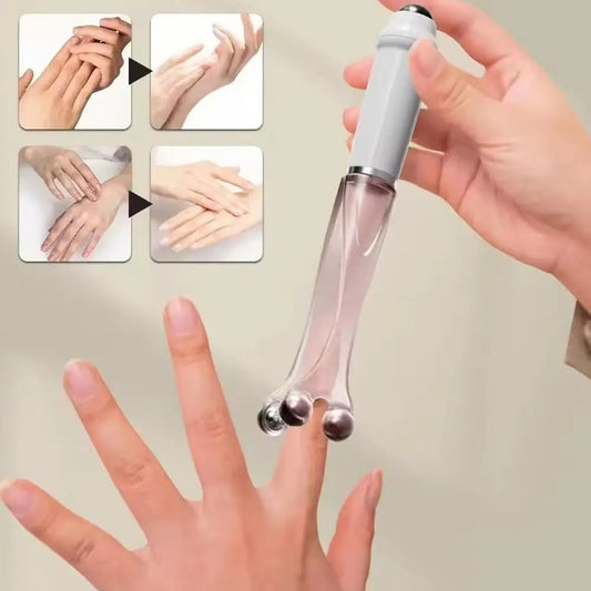 Finger Massager Multifunctional Joint Care Relieve Soreness Snail shaped Steel Magnetic Bead Finger Joint Acupoint Massager Roll Peaceful Pleasures Health and Wellness