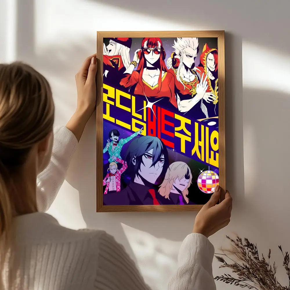 Anime N-Noblesse Poster HD Self Adhesive Waterproof Wall Art Ideal for Home Office Dorm Bedroom Great Gift Peaceful Pleasures Health and Wellness White1 50X70cmNoframe