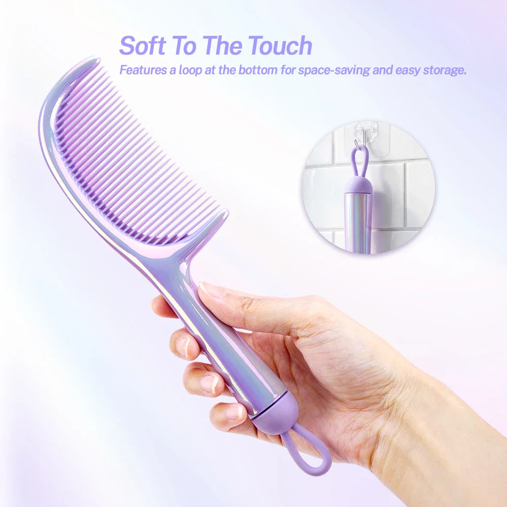 Wide Tooth Detangling Comb – Anti-Static Curly Hair Brush