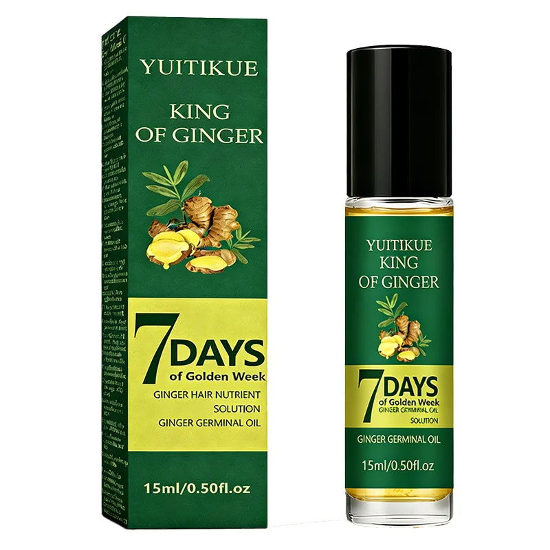 YUITIKUE King Of Ginger Hair Oil | 7 Days Golden Week Formula | Ginger Germinal Oil For Hair Nutrient & Scalp Nourishment 15ml Peaceful Pleasures Health and Wellness 1pc