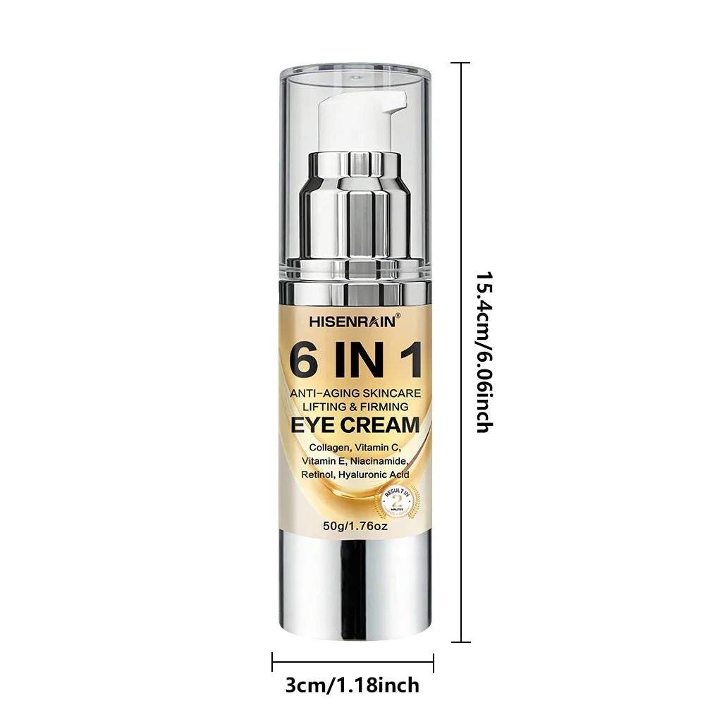HISENRAIN 6-in-1 Eye Cream – Dark Circles & Wrinkles | 50g