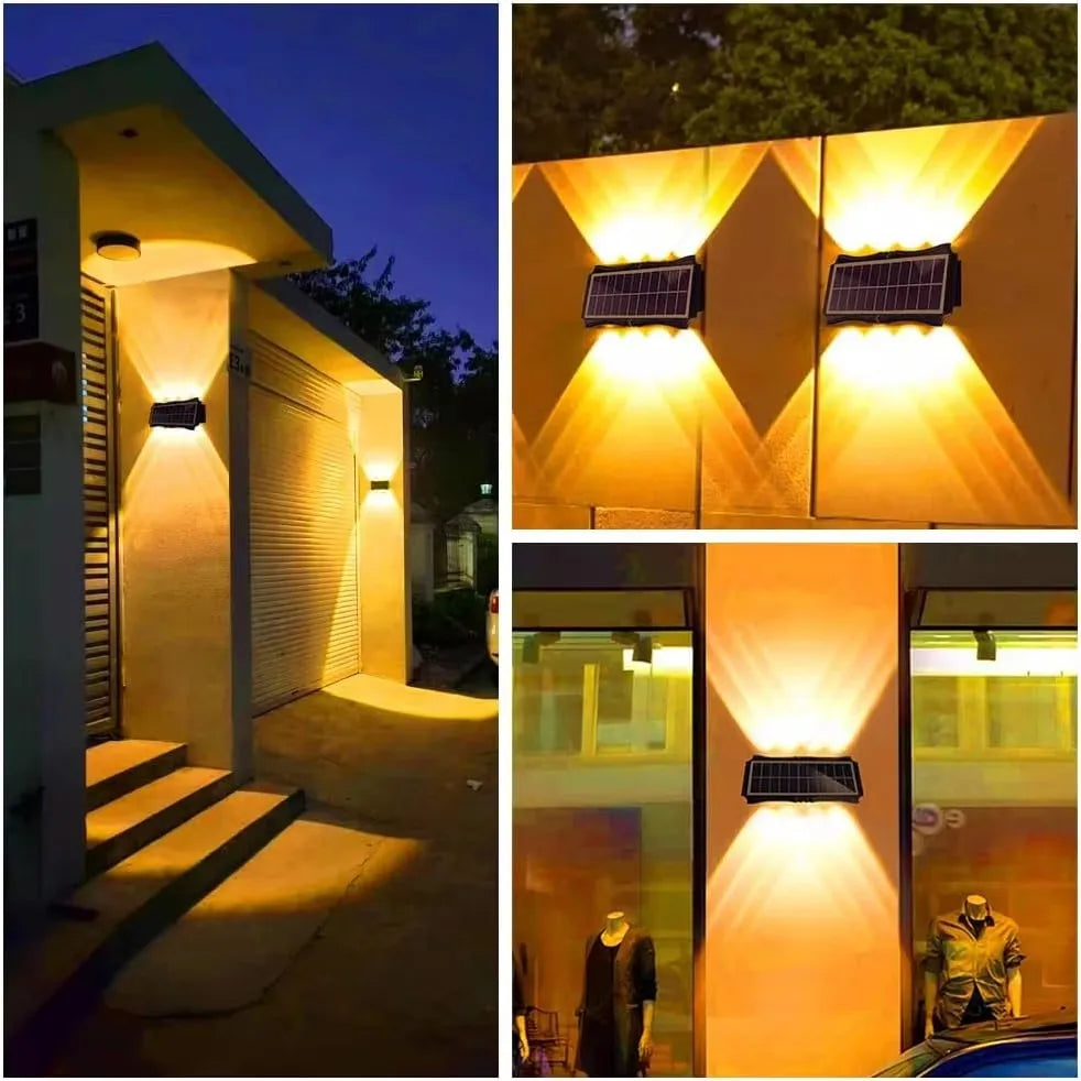 Solar LED Outdoor Wall Light – IP65 Waterproof Up & Down Glow