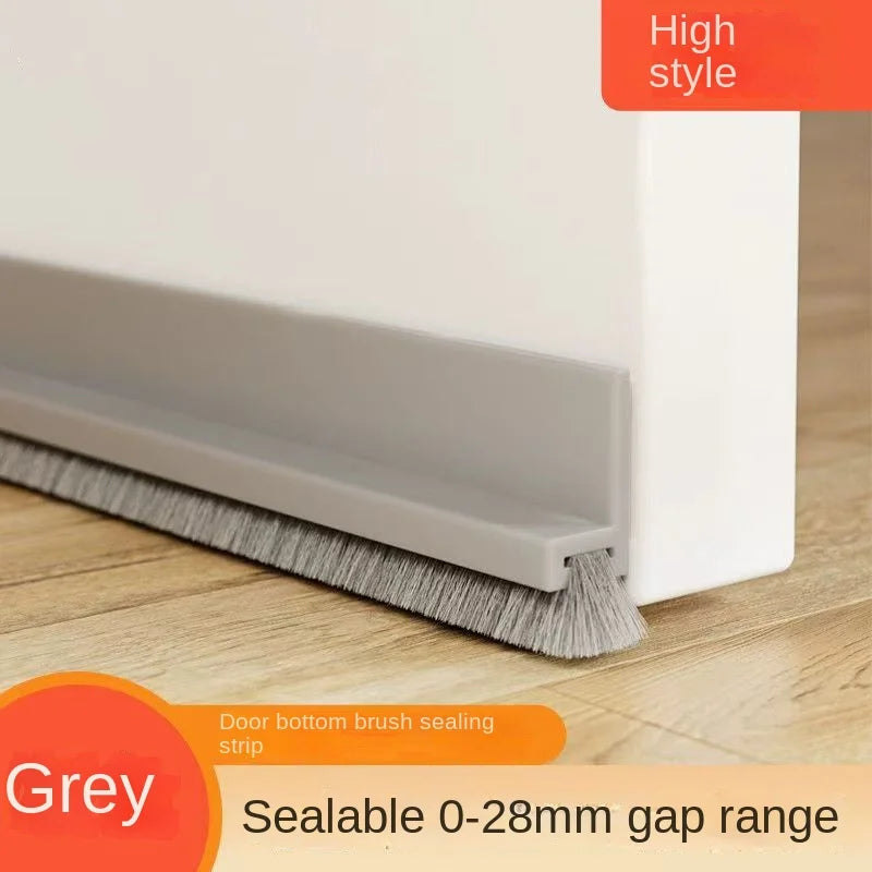 1PC 100CM Self-Adhesive Brush Door Seal Strip Insectproof Soundproof Bottom Door Stop - Durable Bottom Seal for Home Improvement Peaceful Pleasures Health and Wellness Gray chuan mendi 100cm 30mm