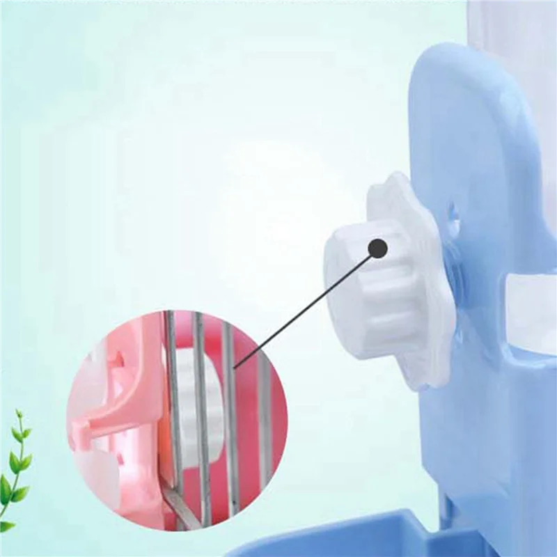 A36T-3X 500ML Pet Parrots Birds Drinker Pigeon Drinking Water Feeder Bowl Cat Dog Cage Hanging Water Dispenser Device Peaceful Pleasures Health and Wellness