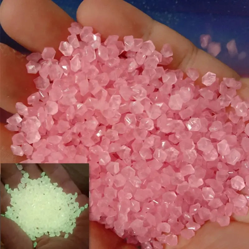 1000pcs Glow in the Dark Pebbles – Garden & Aquarium Decor