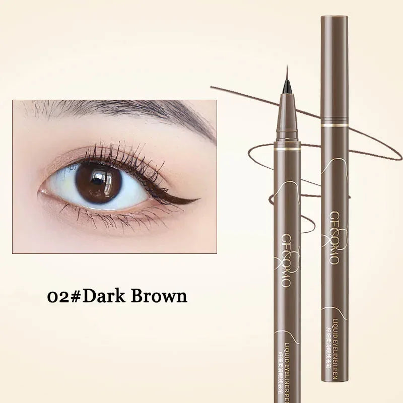 Ultra-Thin Waterproof Liquid Eyeliner Pen – Black & Brown