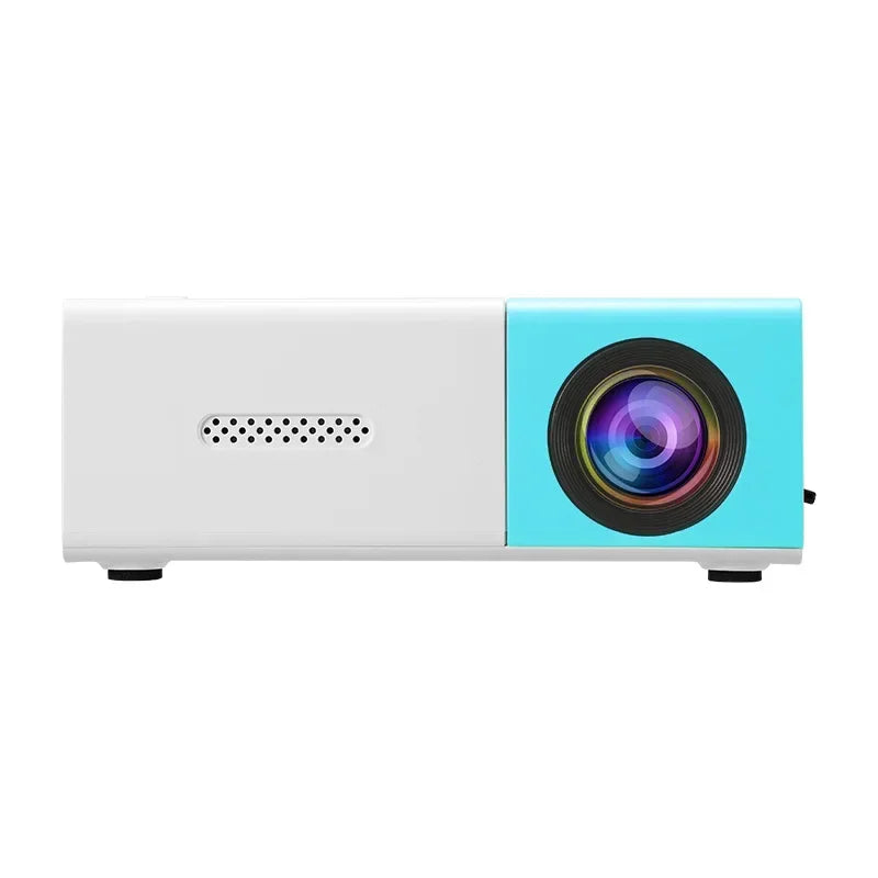 Portable Mini Projector with Full HD 1080P Support -Includes Remote Control, USB-Powered, Ideal for Smartphones, and USB Devices Peaceful Pleasures Health and Wellness Blue