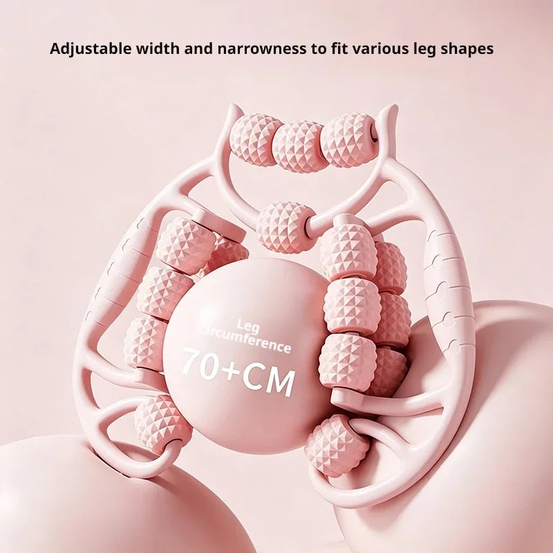 360° Full Wrap Leg Massage Roller Multi Rolling Bead Manual Massager Eliminate Elephant Leg Slimming Tool for Fitness Daily Leg Peaceful Pleasures Health and Wellness