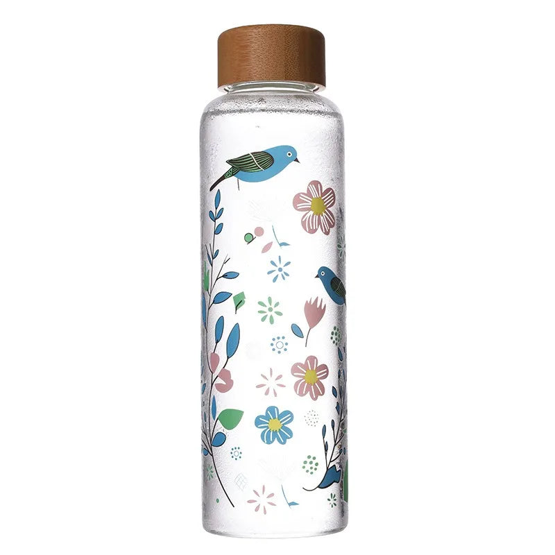New Cold Water Discoloration High Borosilicate Glass Cup Coffee Milk Cup High Temperature Resistant Water Cup Beverage Bottle Peaceful Pleasures Health and Wellness