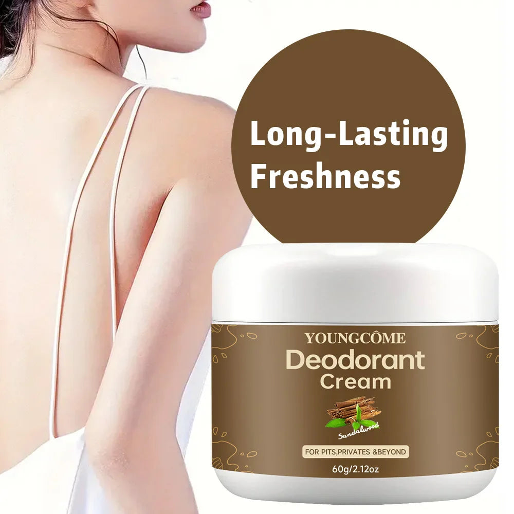 YOUNGCOME Natural Deodorant Cream – 72Hr Odor Control Women