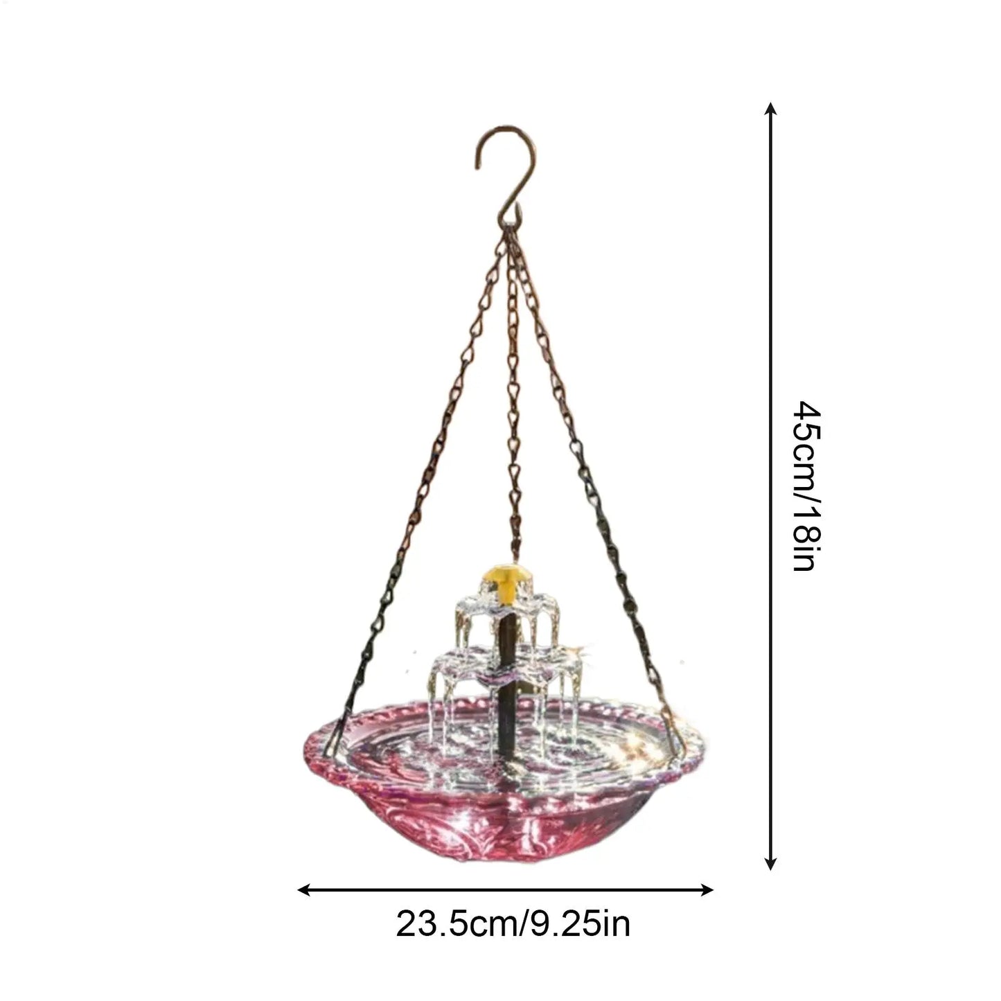 Solar Bird Bath Outdoor Hummingbird Water Bowl Hummingbird Bathing Bowl For Garden Patio Backyard Front Yard Balcony Deck Peaceful Pleasures Health and Wellness
