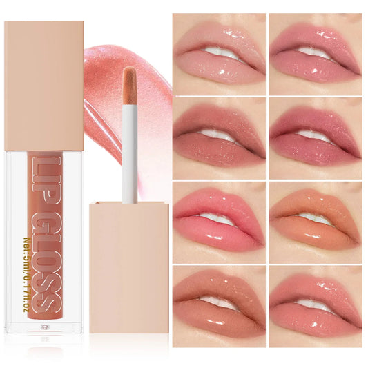 Hello Kiss Mirror Lip Gloss – Waterproof & Long-Lasting Shine Lip Gloss Oasis Select