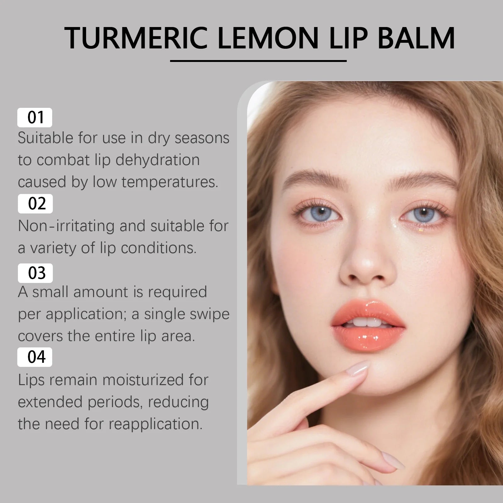 Turmeric Lemon Lip Balm Hydrating Fade Lip Lines Smooth Gloss Lighten Melanin Remove Dark Lip Dead Skin Soft Nourishing Lip Care Peaceful Pleasures Health and Wellness