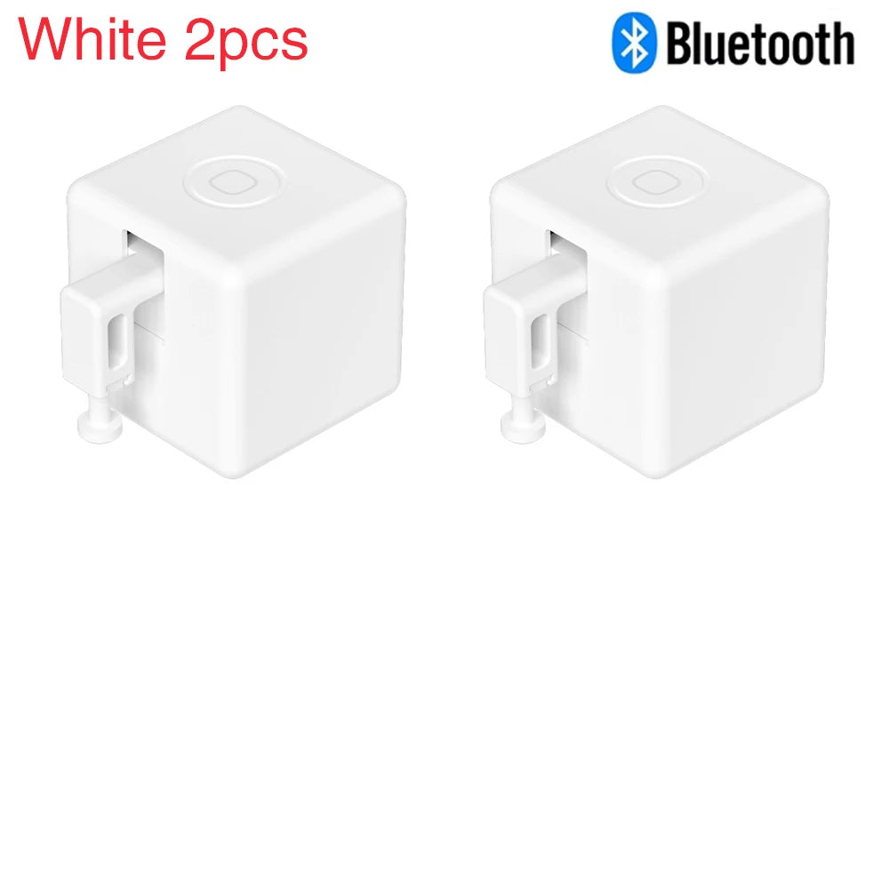 Tuya Bluetooth Smart Fingerbot PLUS Switch Finger Robot Button Pusher Remote Control for Alexa Google Assistant Voice Control Peaceful Pleasures Health and Wellness White PLUS 2pcs