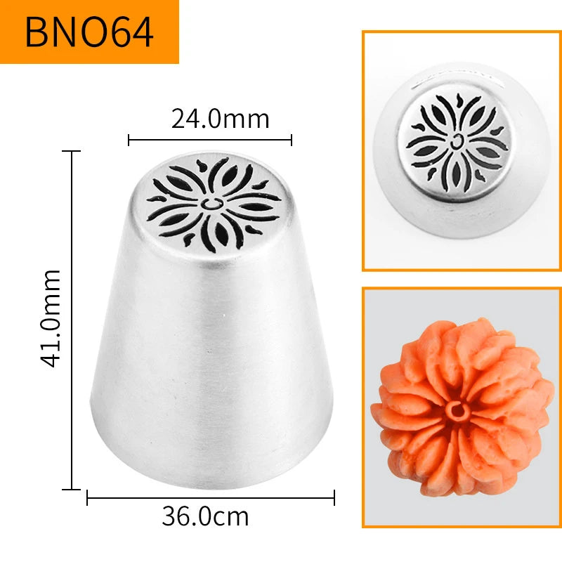 Russian Piping Nozzle Tips – Cake & Cupcake Decorating Set Cake Decorating Tips Peaceful Pleasures Health and Wellness style 10