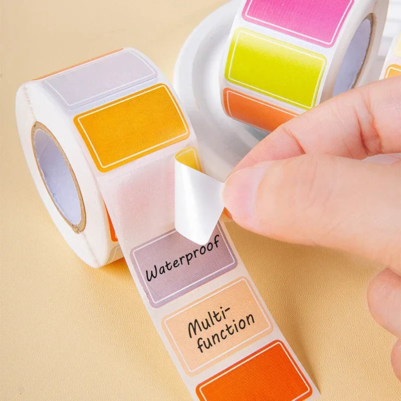 500-Piece Waterproof Color-Coded Index Tabs & Sticky Labels